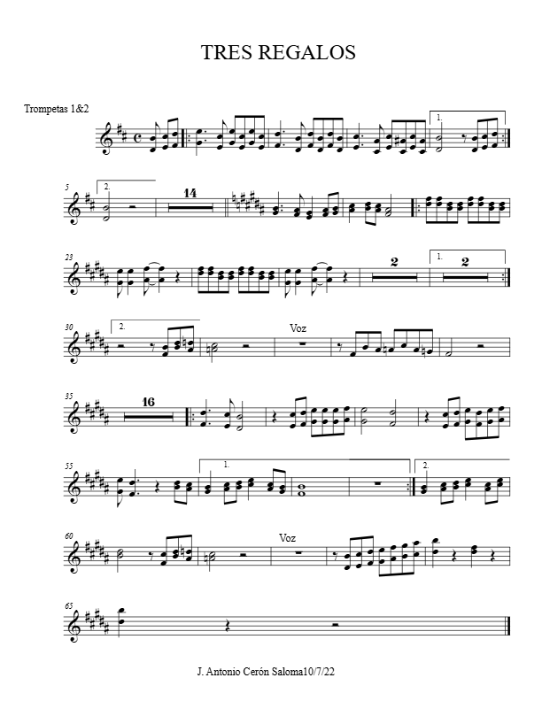 La imagen puede contener una previsualizacion de una partitura